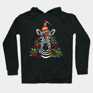 Zebra Christmas Hoodie